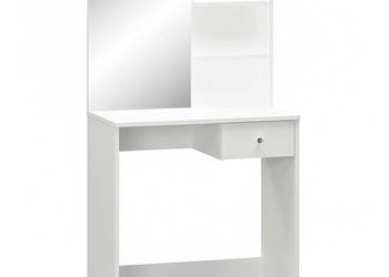 Toaletka 75x40x141 cm materiał drewnopochodny biała WM-244861