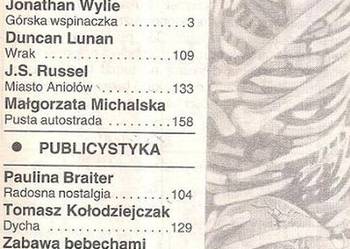 FENIX - 1992 - NR 6 (15) - MAGAZYN LITERACKI