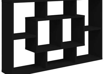 vidaXL Półka ścienna, czarna, 85x16x52,5 cm(SKU:801419)