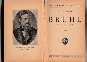 (7572) BRUHL CZASY SASKIE (2 CZĘŚCI W JEDNEJ OPRAWIE) 1929 R