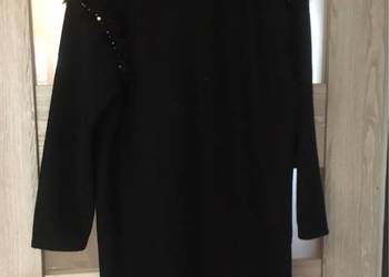 Ciepła dzianinowa sukienka obszyta futerkiem Zara rozm.M