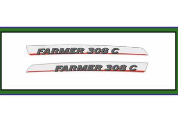 Naklejki na ciagnik FENDT Farmer 308C nalepki komplet bardzo mocne