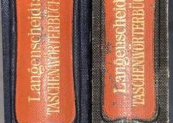 Stary, zabytkowy słownik łacińsko-niemiecki Langenscheidt (2 tomy, 1910 r.)