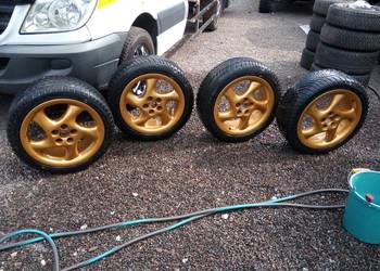 złote felgi 17 5x100  porshe subaru audi vw seat skoda