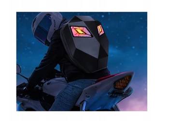 PLECAK MOTOCYKLOWY LED ANIMACJE TWARDY GARB