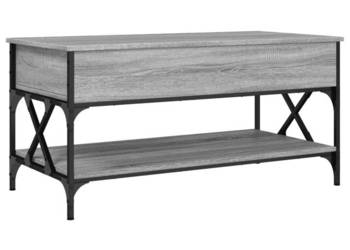 Stolik kawowy szary dąb sonoma 100x50x50 cm WM-845359