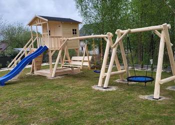 Plac zabaw domki dla dzieci montaż gratis