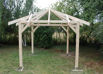 Altana KONSTRUKCJA ALTANY 3,4x3,4m Altanka Pergola Wiata