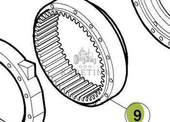 CLAAS RENAULT ATLES 936 RZ V5 Wieniec Zębaty 6005026861 60 0502 686 1