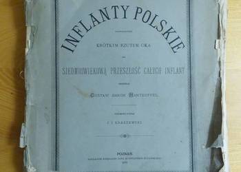 [KR] Inflanty Polskie Manteuffel wyd. 1879 r. – rzadka, 1 wydanie