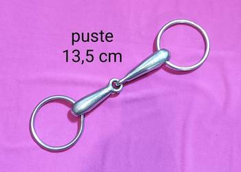 Wędzidło puste pojedynczo łamane - 13,5 cm / 19 mm