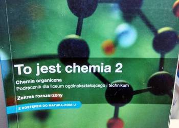 To jest chemia 2 rozszerzenie podręcznik szkolne używane