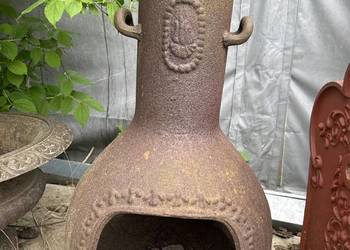 Grill żeliwny stary kominek z żeliwa 90 cm