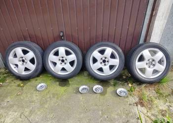 Felgi 5x100 15" VW polo 9n ,opony śmietnik