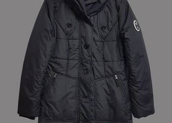 Damska kurtka zimowa puchowa pikowana czarna Bonprix 38/M