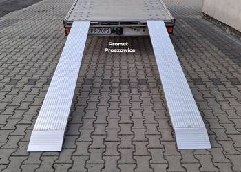 2 Najazdy Aluminiowe 250 x 32cm Panelowe do 2,5T. Podjazdy - Laweta