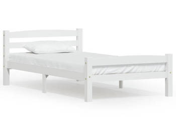 Rama łóżka biała lite drewno sosnowe 90 x 200 cm WM-322068