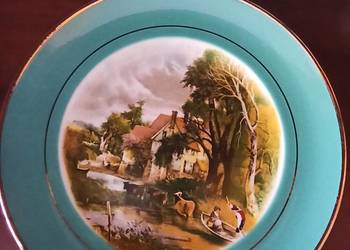 Talerz, patera, ze scenką Wiejską..PALL MALL. WARE.F.W.R.
