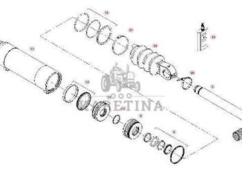 Fendt 930 933 936 939 942 GEN 7 Siłownik Przedniego TUZ Drążek CZĘŚCI G945… Fendt 930 933 936 939 942 GEN 7 Siłownik Przedniego TUZ Drążek CZĘŚCI G945…