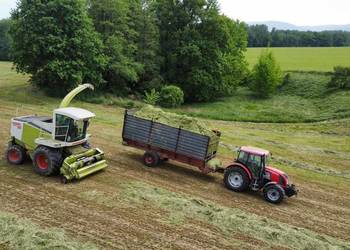 Przyczepa objetosciowa brandys d 47 do trawy