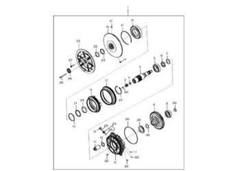 John Deere 9470RX - Półkrąźek linowy R319693 (Silnik)