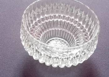 Skandynawska szklana miseczka / świecznik, druga połowa XX w.