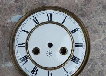 674 Tarcza starego zegara ściennego Junghans 14,5cm 49/27 tzw porcelanka