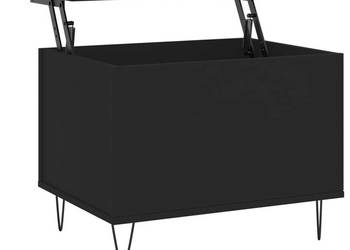 Stolik kawowy czarny 60x445x45 cm materiał drewnopochodny WM-830949