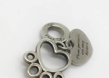 Srebrna zawieszka charms pr 925 2,05g Łapka