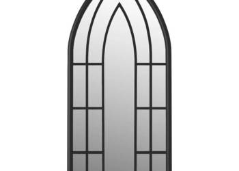 Lustro do wnętrz czarne 100x45 cm żelazne WM-3093524