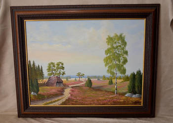 Obraz olejny na płótnie, stary, 99x79cm, sygn."Janhen"