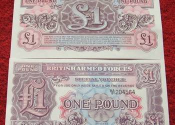 BRITISH ARMED 1 POUND 1948 Kolekcjonerski Banknot 1 szt UNC