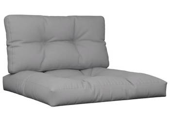 vidaXL Poduszki na palety, 2 szt., szare, tkanina(SKU:314514)