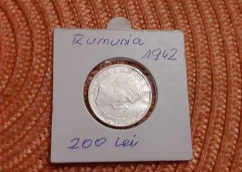 moneta srebrna Rumunii z 1942r