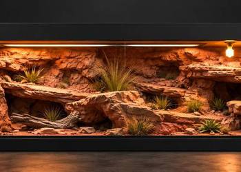 Terrarium dla agamy brodatej żółwia greckiego