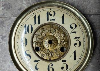 711 Tarcza starego zegara ściennego typu ślązak 18,5cm 56,5/32