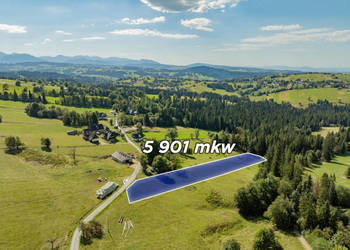 Sierockie - działka 5901m2 - WZtka 4 domy
