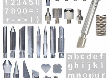 Zestaw do Wypalania Drewna | 30 Elementów, 27 Grotów, Adapter 900M