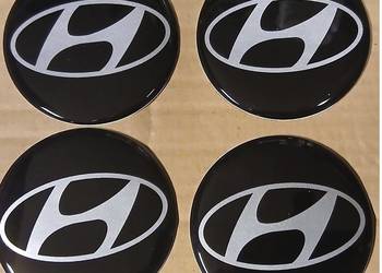 emblematy logo naklejki znaczki felgi dekielki kołpaki Hyundai 55mm silikon