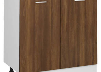 Szafka pod zlewozmywak brązowy dąb 80x46x815 cm WM-815566