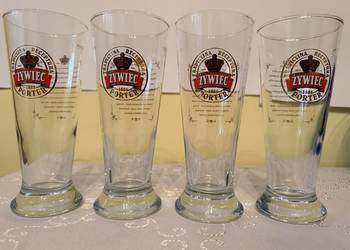 Szklanki Żywiec Porter 1881 , 300ml Zestaw  4 szt Kolekcjonerskie Retro