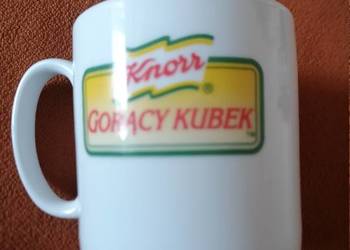 Gorący kubek Knorr kolekcjonerski, biały.Garnuszek.