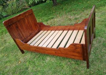 ŁÓŻKO Biedermeier antyk