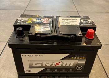 Akumulator Grom Agm Start&Stop 70Ah 760A Prawy Plus