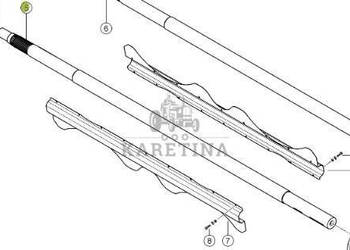 Claas Lexion 740 750 760 Wałek Podajnika Zbożowego 0006652100 00 0665 210 0