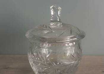 Bombonierka  mała kryształ  z lat PRL-u Bombonierka  mała kryształ  z lat PRL-u