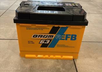 Akumulator Grom Racing EFB 63Ah 620A niski