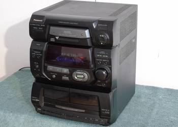 Wieża Panasonic radio AUX karaoke mocna. DOSTAWA