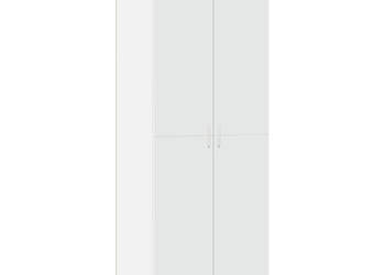 Wysoka szafka biała 70x425x185 cm materiał drewnopochodny WM-3281420
