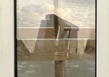 OKNA KacprzaK Witryna 45X129 FIX Używany PCV Plastikowy